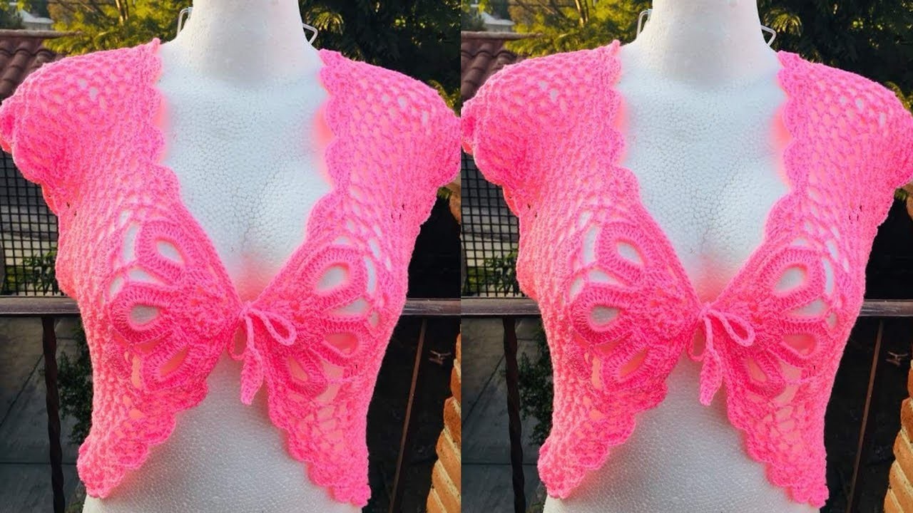 TEJIDOS  A CROCHET -- CHALECOS - BOLEROS