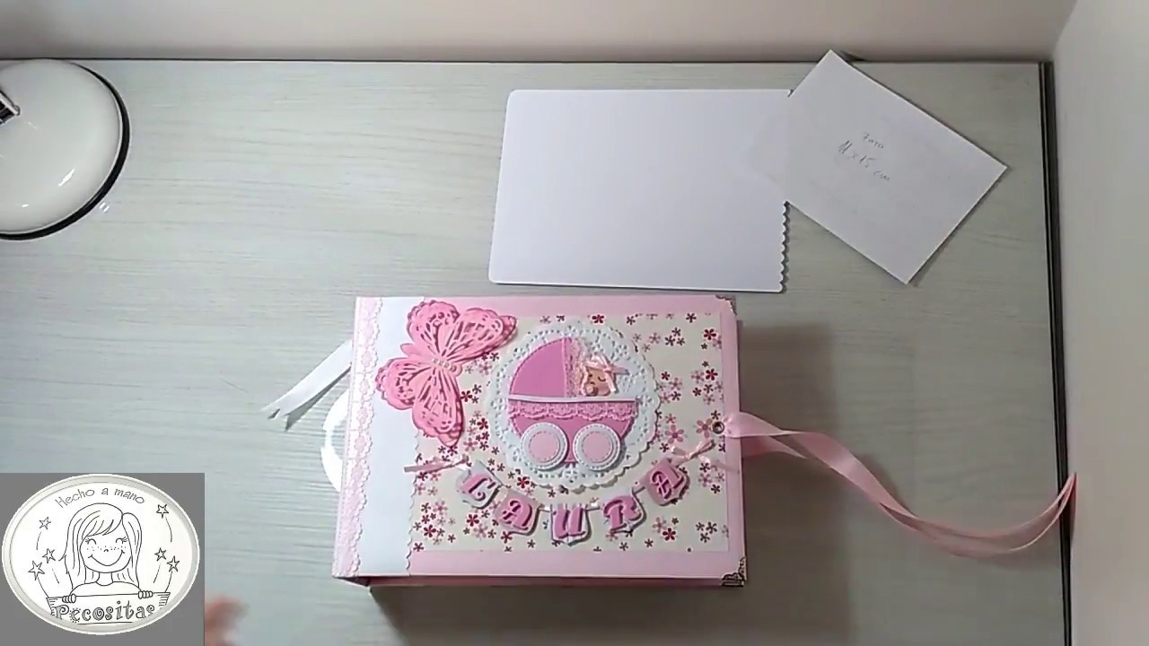 Album Scrap Bebe Nina Con Cajita Guarda Recuerdos