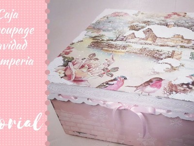 Caja Decoupage Navidad Stamperia