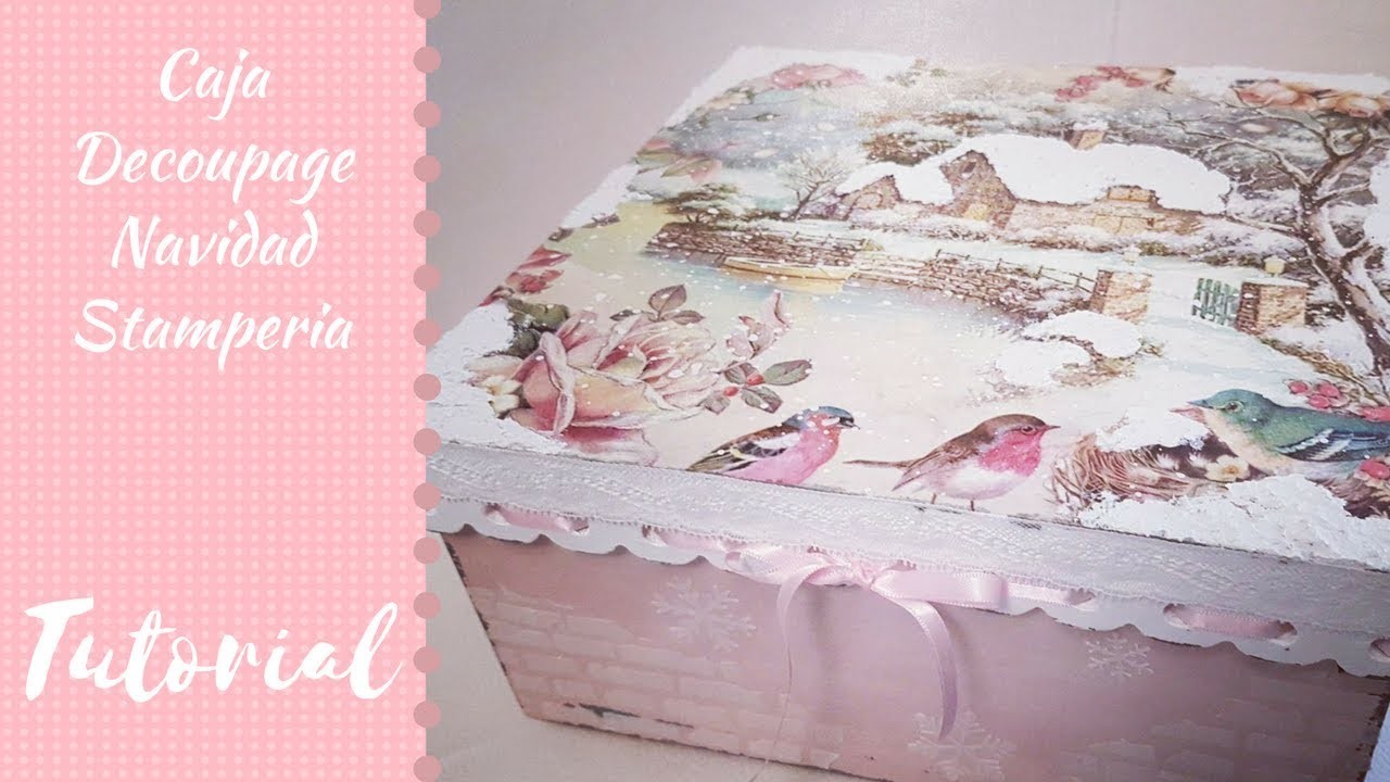 Caja Decoupage Navidad Stamperia