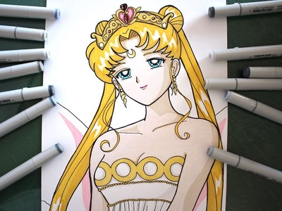 Cómo Dibujar Reina Serenity How To Draw Neo Queen Serenity Speed Drawing Sailor Moon Usagi Tsukino