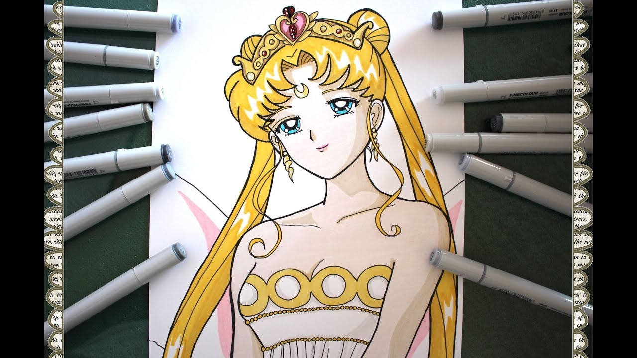 Cómo Dibujar Reina Serenity How To Draw Neo Queen Serenity Speed Drawing Sailor Moon Usagi Tsukino