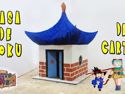 HAZ! la CASA DE GOKU NIÑO con CARTON con POCOS PASOS  |dragon ball Z| Cuarto de Arte