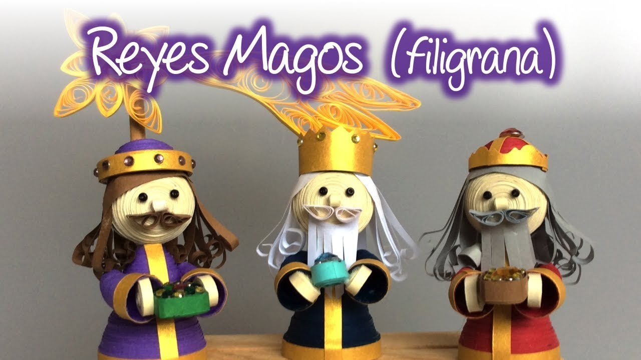 Reyes magos de filigrana, The Three Kings made of quilling