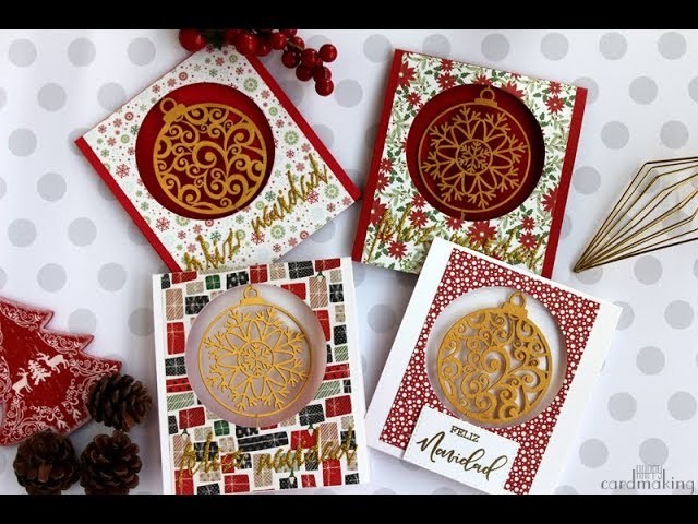 Tutorial, cómo crear tarjetas navideñas con chipboard. Kora projects.