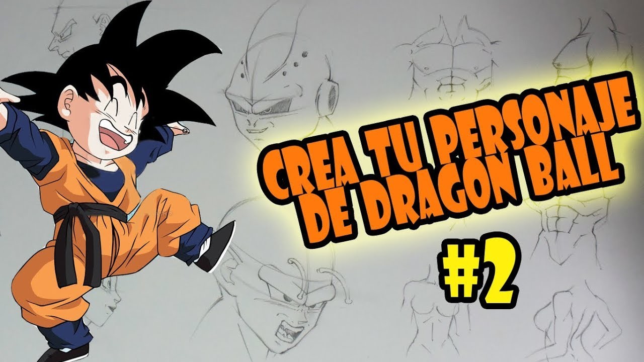Aprende a cómo dibujar tu propio personaje de Dragon Ball | Rostros. caras y cuerpo #2 | Draw Up!
