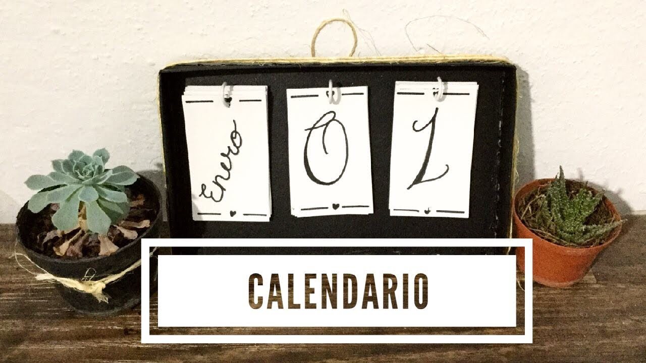 Bonita idea ???? para calendario ???? 2018 , Manualidad ✂️ , DIY, ||LUCELI||????????