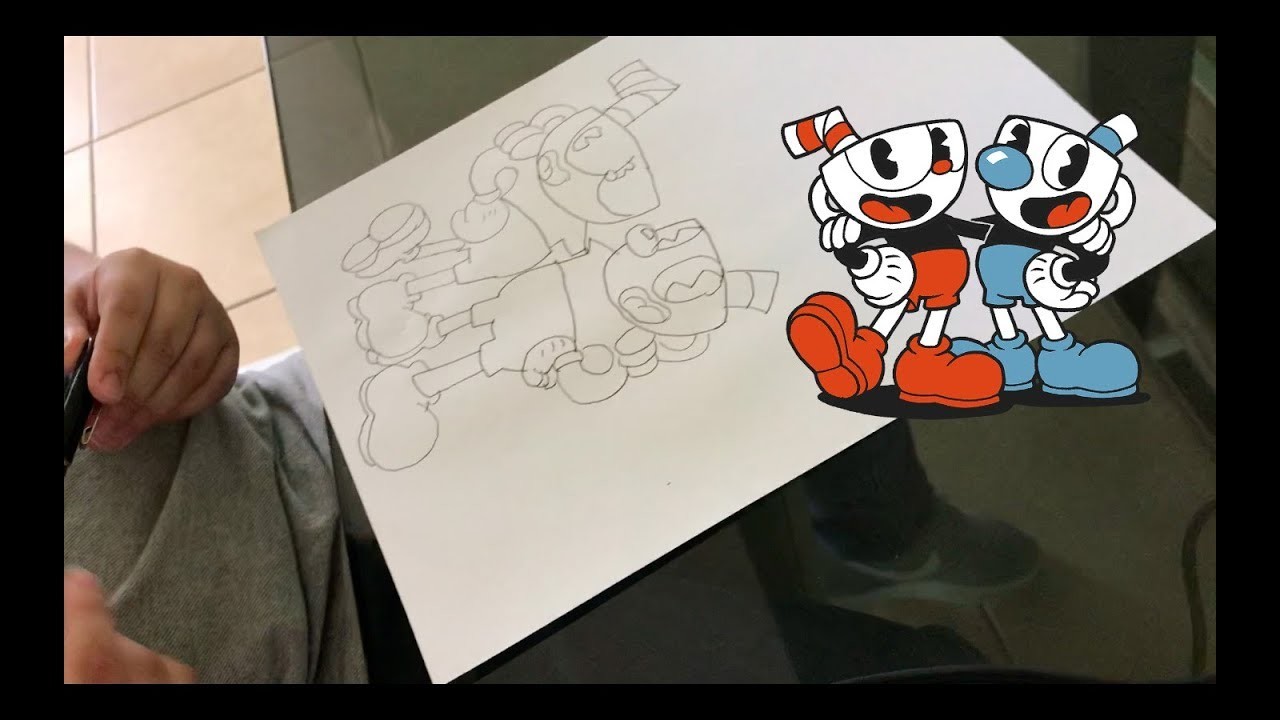 Como dibujar a Cuphead y a Mugman