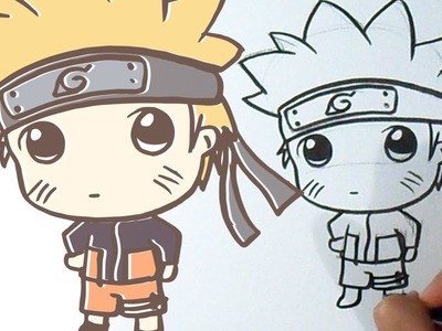 Cómo dibujar a Naruto Kawaii