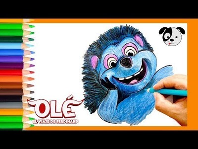 Cómo dibujar a Una la Erizo(NUEVA PELÍCULA OLÉ)-Dibujos para niños-How to draw one