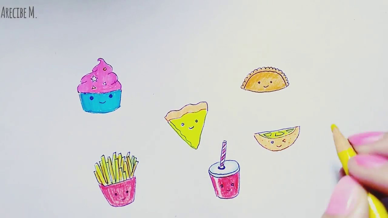 ????Cómo dibujar comida kawaii????