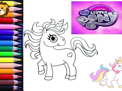 Como Dibujar - Pony - My little pony Kawaii -  Dibujos para niños - Draw and Coloring Book for Kids