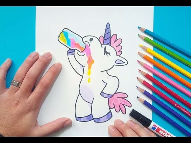 Como dibujar un unicornio paso a paso 5, How to draw a unicorn 5