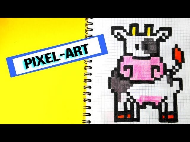 COMO DIBUJAR UNA VACA- PIXEL ART