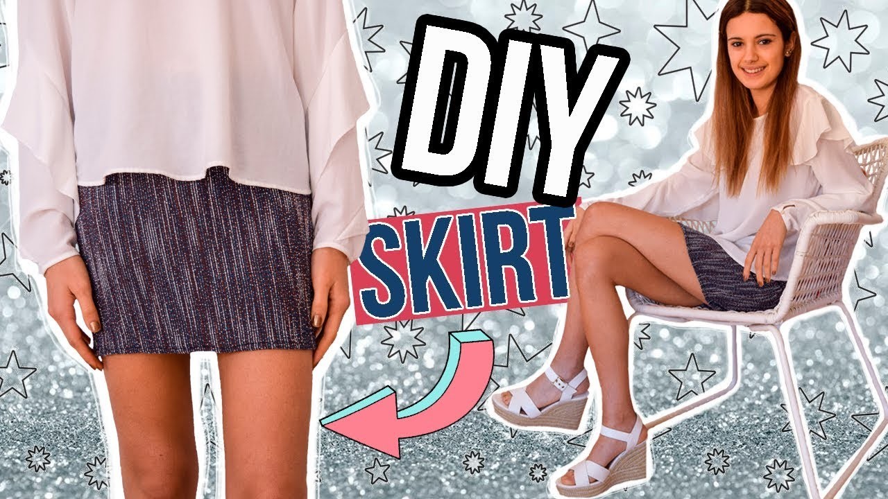 Cómo hacer una falda en un minuto - DIY easy SKIRT [fácil, rápido y barato]