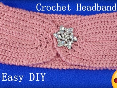 Diadema turbante tejida con ganchillo.crochet head band.