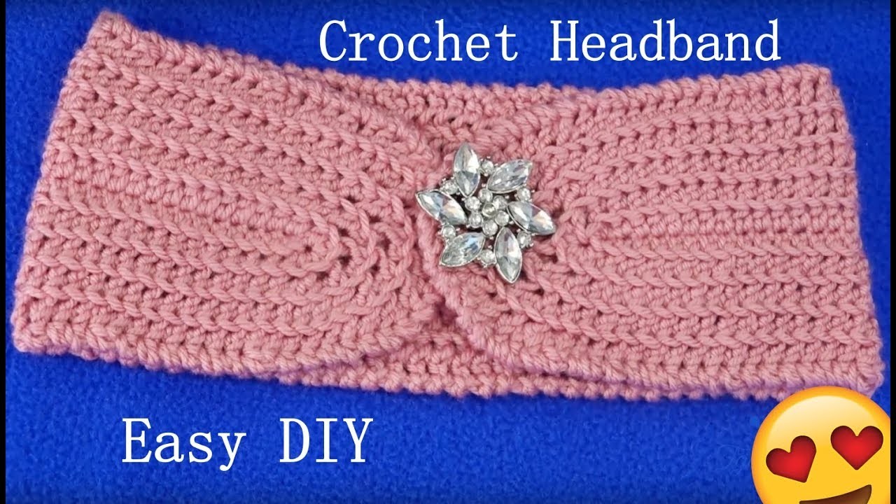 Diadema turbante tejida con ganchillo.crochet head band.