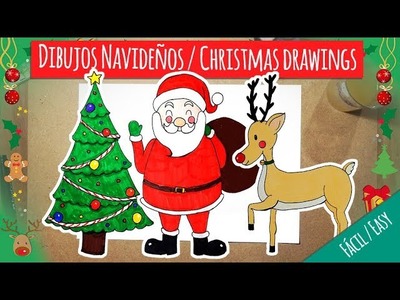 Dibujos Navideños Nivel Fácil | Christmas Drawings Easy