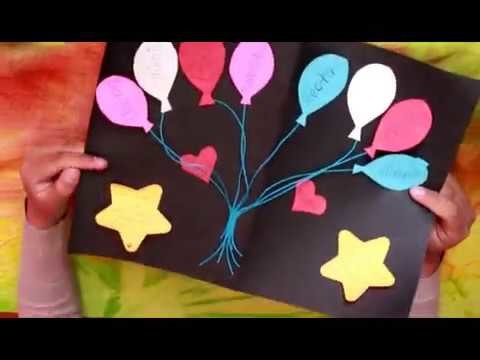 DIY -Tarjeta de cumpleaños-Tutorial -fácil y bonito. D´toounpoc.