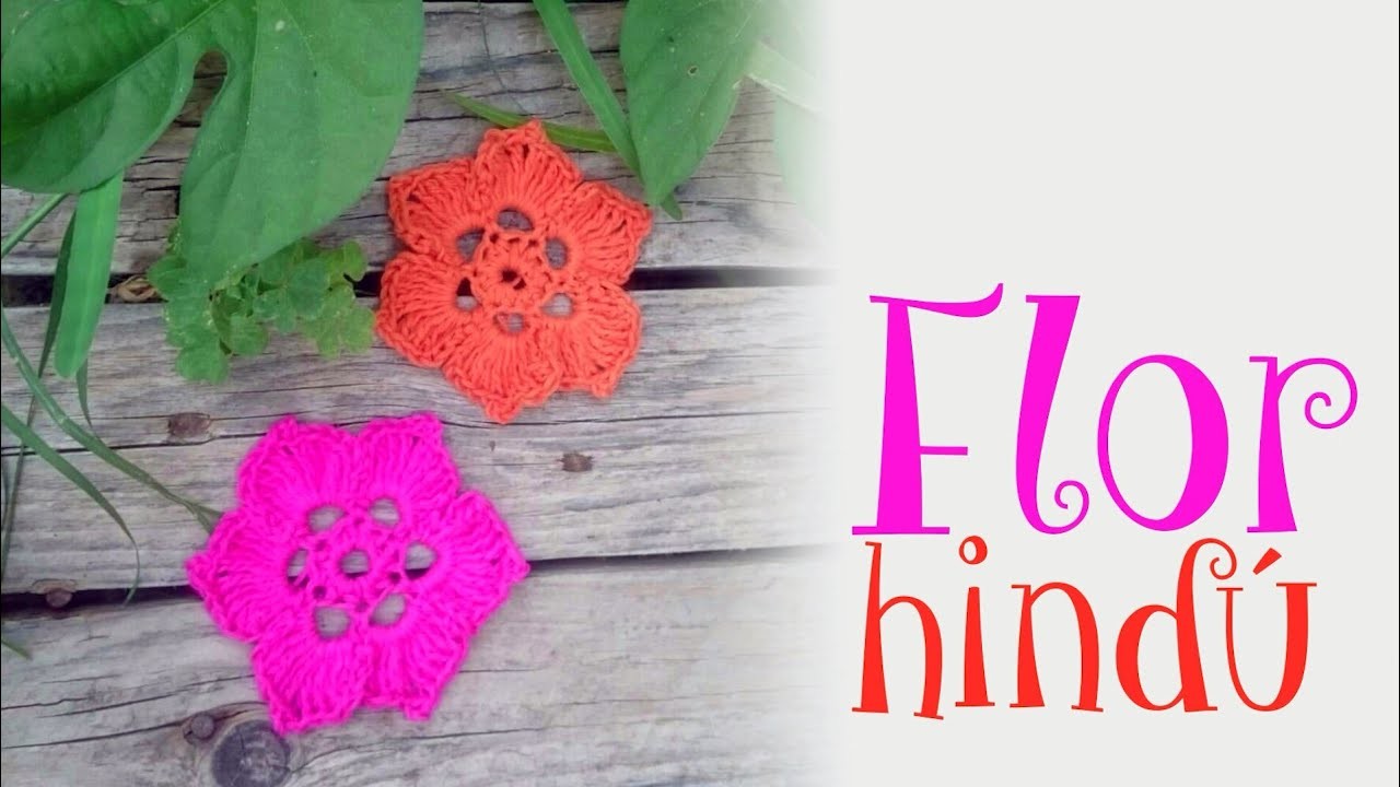 Flor Hindú a crochet