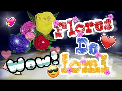 Flores de fomi~Manualidades.lokocreativo✂