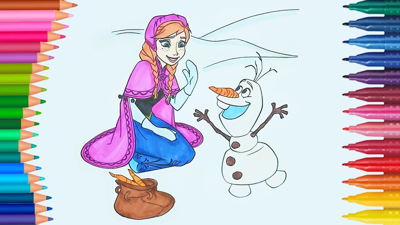 Frozen Anna y Olaf | Dibujos Para Niños | Learn Colors