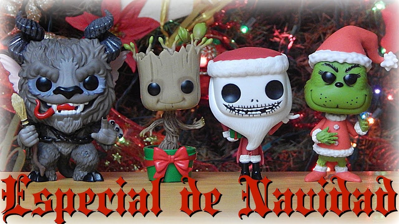 Funko Pop Especial de Navidad: Krampus, Baby Groot, El Grinch y Jack Skellington como Santa Atroz