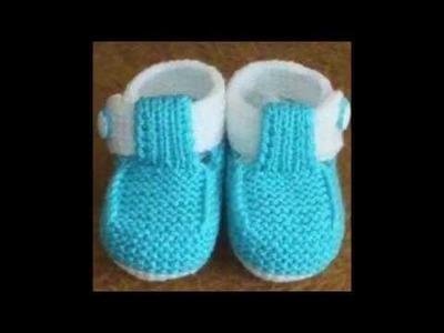 Hermosos zapatitos de bebe tejidos en crochet o ganchillo para crear