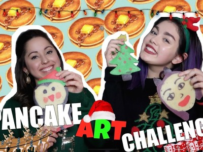 ¡DIBUJOS QUE SE COMEN! DE NAVIDAD*sale mal*????????Christmas Pancake Art Challenge - Mavivi10