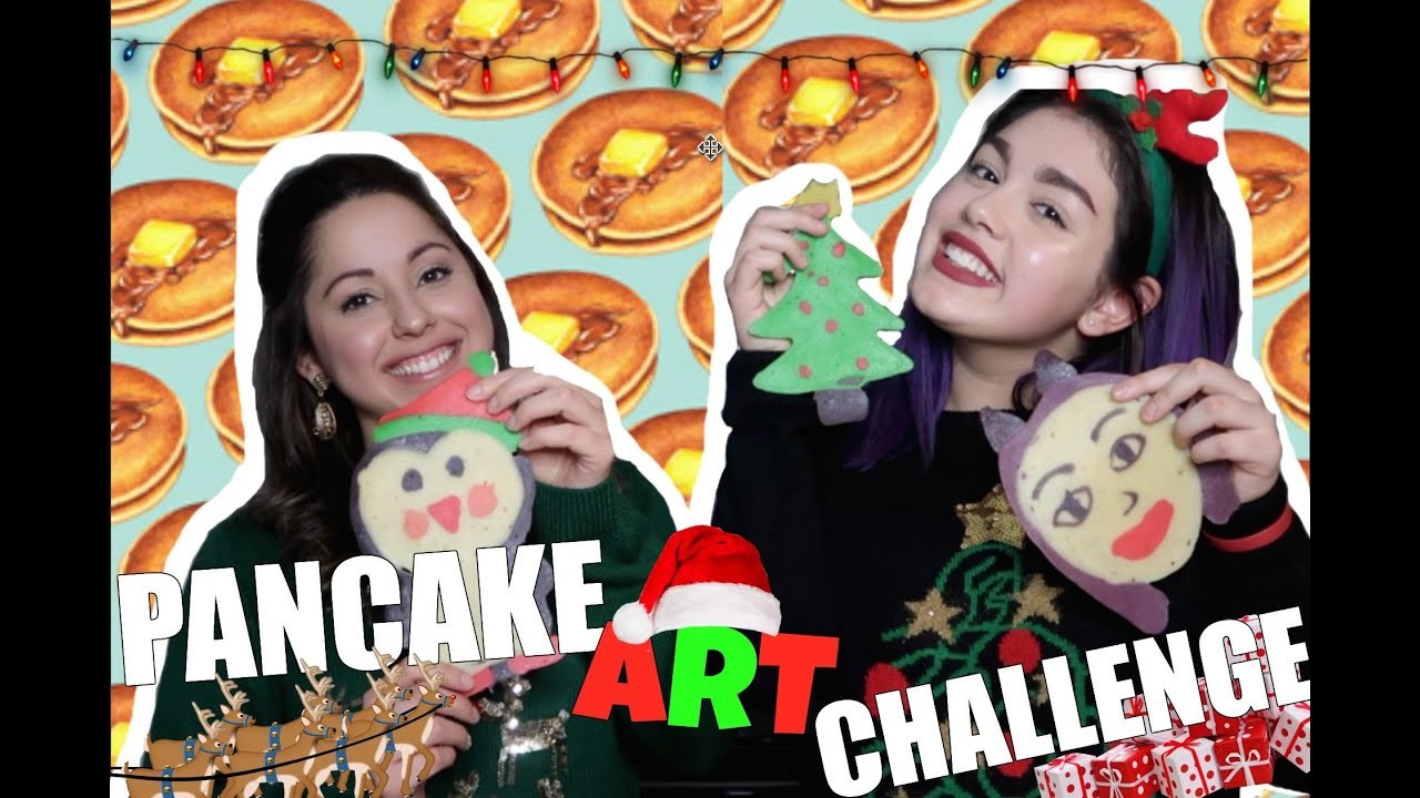 ¡DIBUJOS QUE SE COMEN! DE NAVIDAD*sale mal*????????Christmas Pancake Art Challenge - Mavivi10