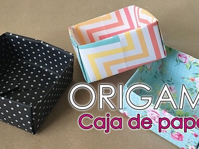 Origami - Caja de papel