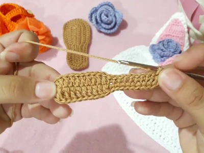 Suela básica tejida a crochet