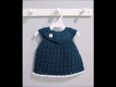 Top 10 crochet vestidos de bebé tejidos a mano con ganchillo.