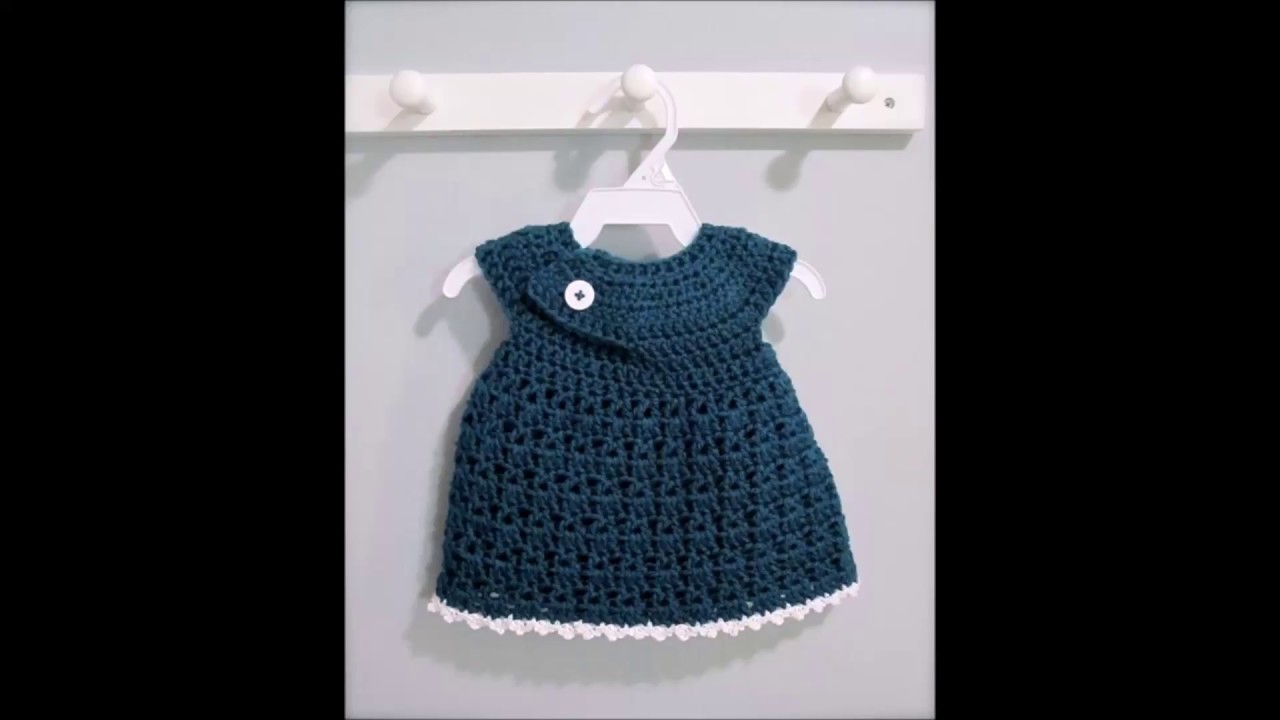 Top 10 crochet vestidos de bebé tejidos a mano con ganchillo.