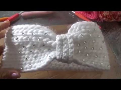 Banda tejida a crochet muy calientita. Ideal para esta temporada de frío