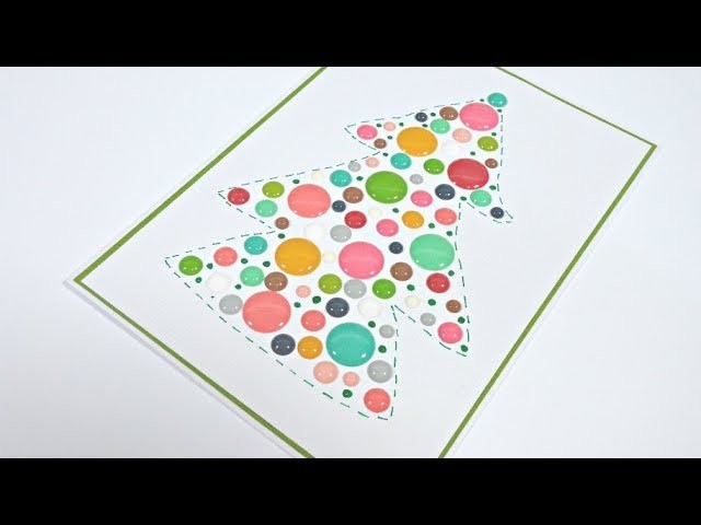 Christmas Cards #10 | Tarjeta de Navidad con Enamels Dots