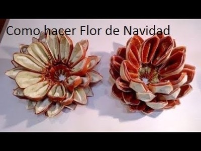 Cómo hacer Flor de Navidad de papel
