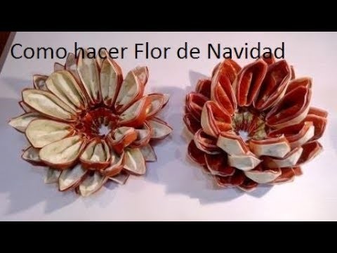 Cómo hacer Flor de Navidad de papel