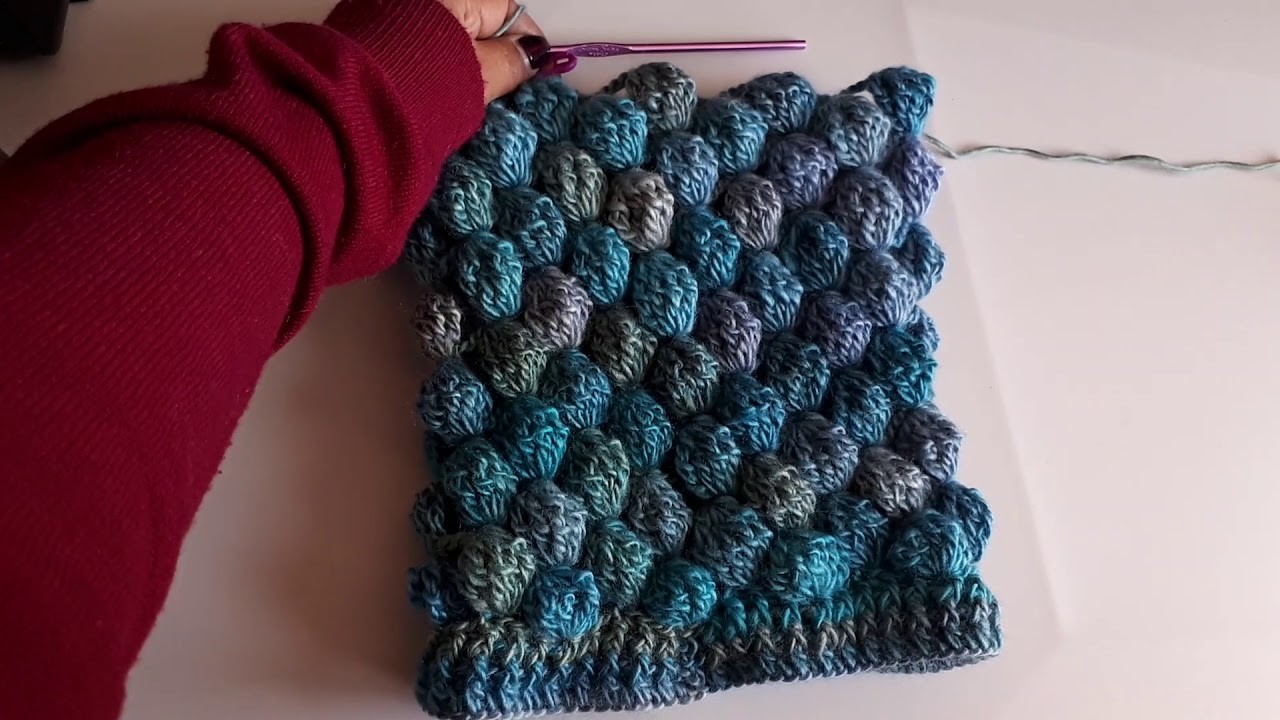 Como hacer Gorroa crochet o ganchillo paso a paso fácil y rápido - punto puff en 3D