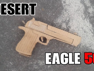 Como hacer una pistola Desert Eagle de cartón | How to make a cardboard Desert Eagle