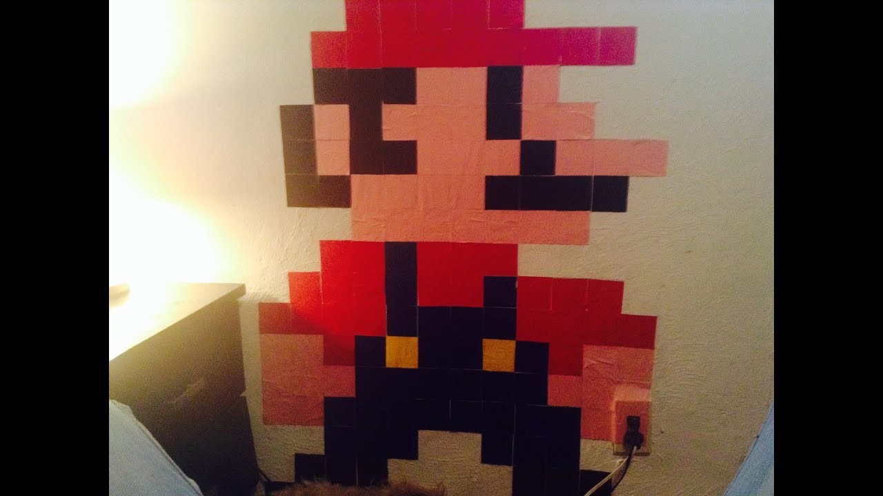 DIY Mario Bros Pixeleado decoración