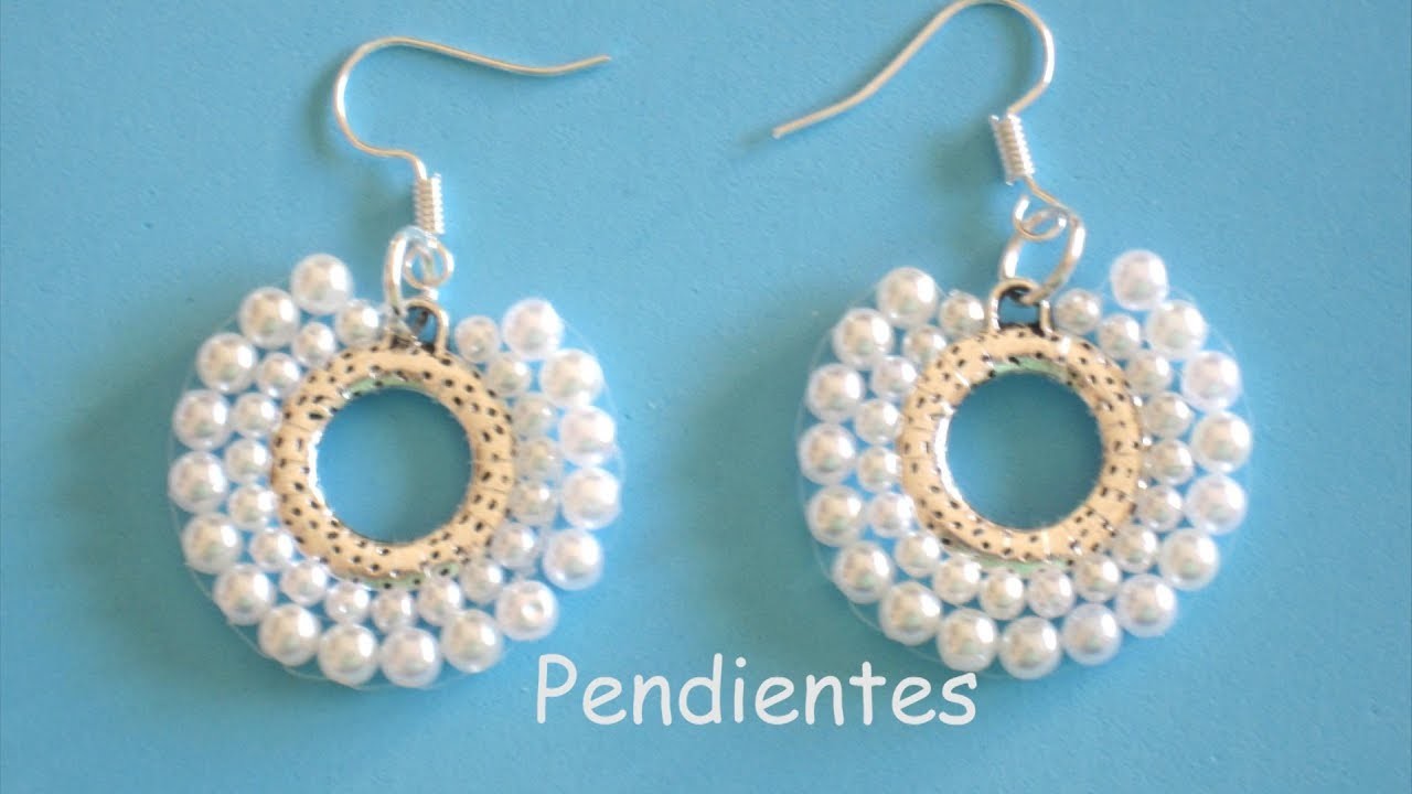 DiY - tutorial de Pendientes (muy facil) perlas minis DIY - Minis pearl earrings