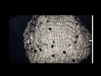 Gorro tejido a Crochet. Con estambre de lentejas