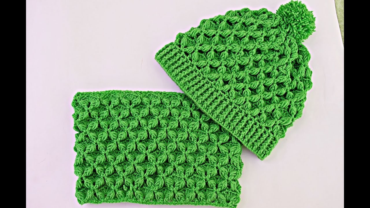 Gorro y cuello  crochet muy fácil y rápido majovel crochet