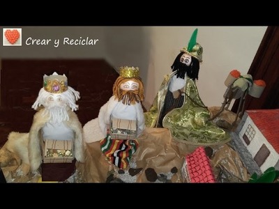 Los 3 Reyes Magos con reciclaje