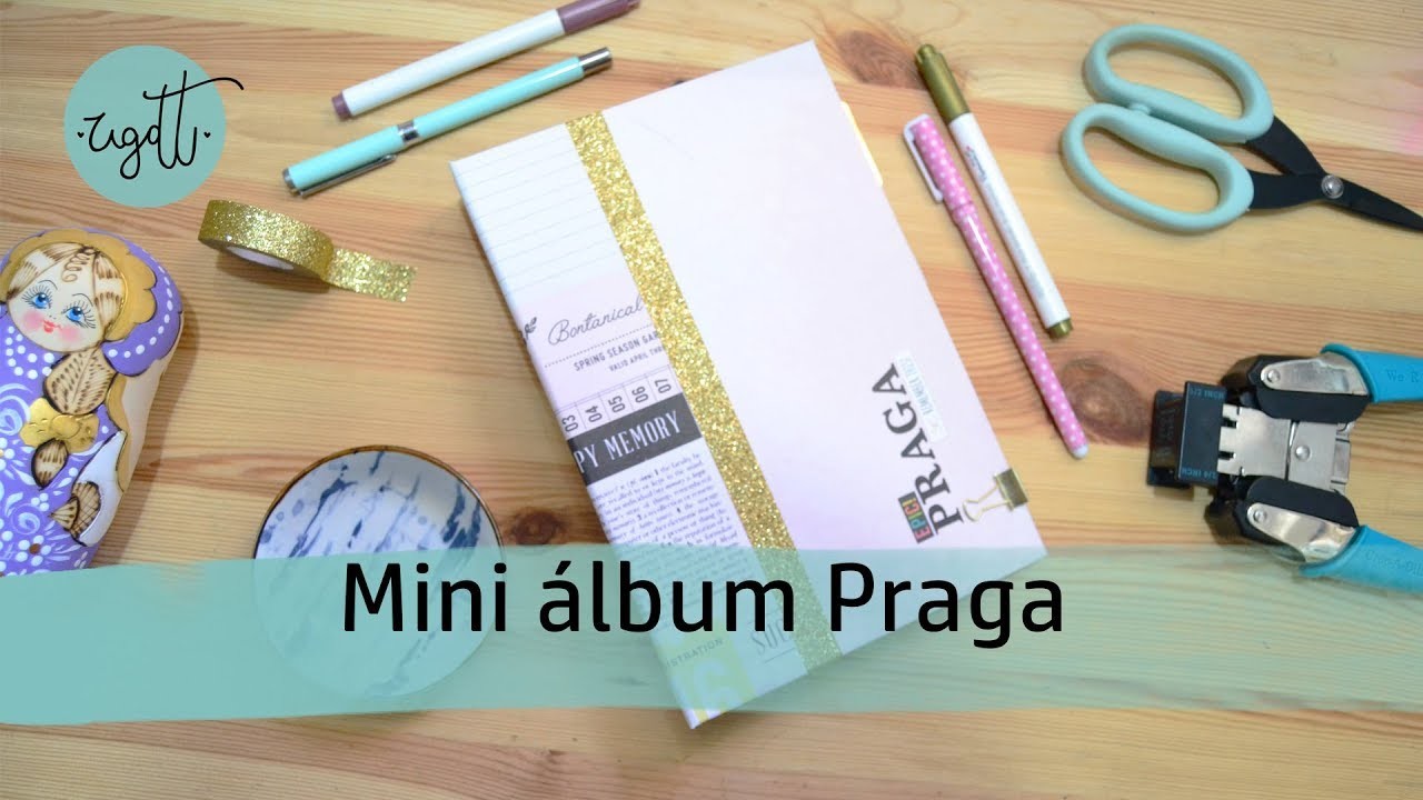 Mini álbum Praga - Scrapbook - UGDT