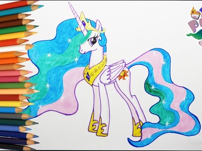 My Little Pony | Mi Pequeño Pony | Princesa Celestia | Boya Boya Pinta Pinta | Cómo Dibujar