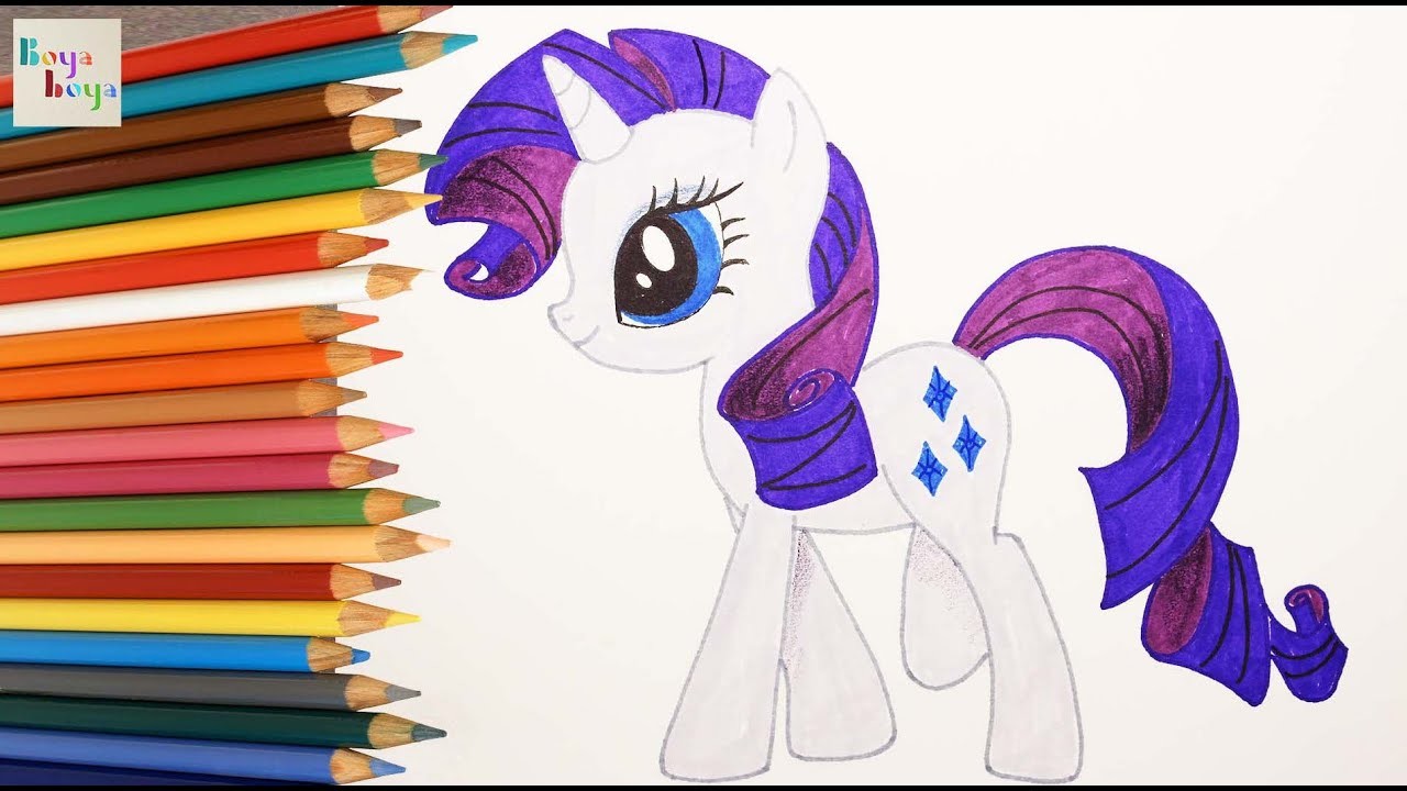 My Little Pony | Mi Pequeño Pony | Rarity | Boya Boya Pinta Pinta | Cómo Dibujar