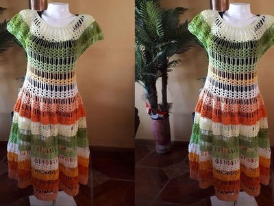 VESTIDOS PARA MUJERES  _  TEJIDOS A CROCHET _ NUEVOS MODELOS