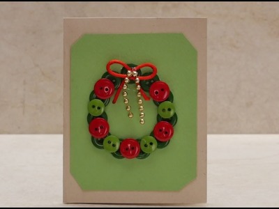 Como Hacer Tarjeta Corona Navideña- HomeArtTv por Juan Gonzalo Angel